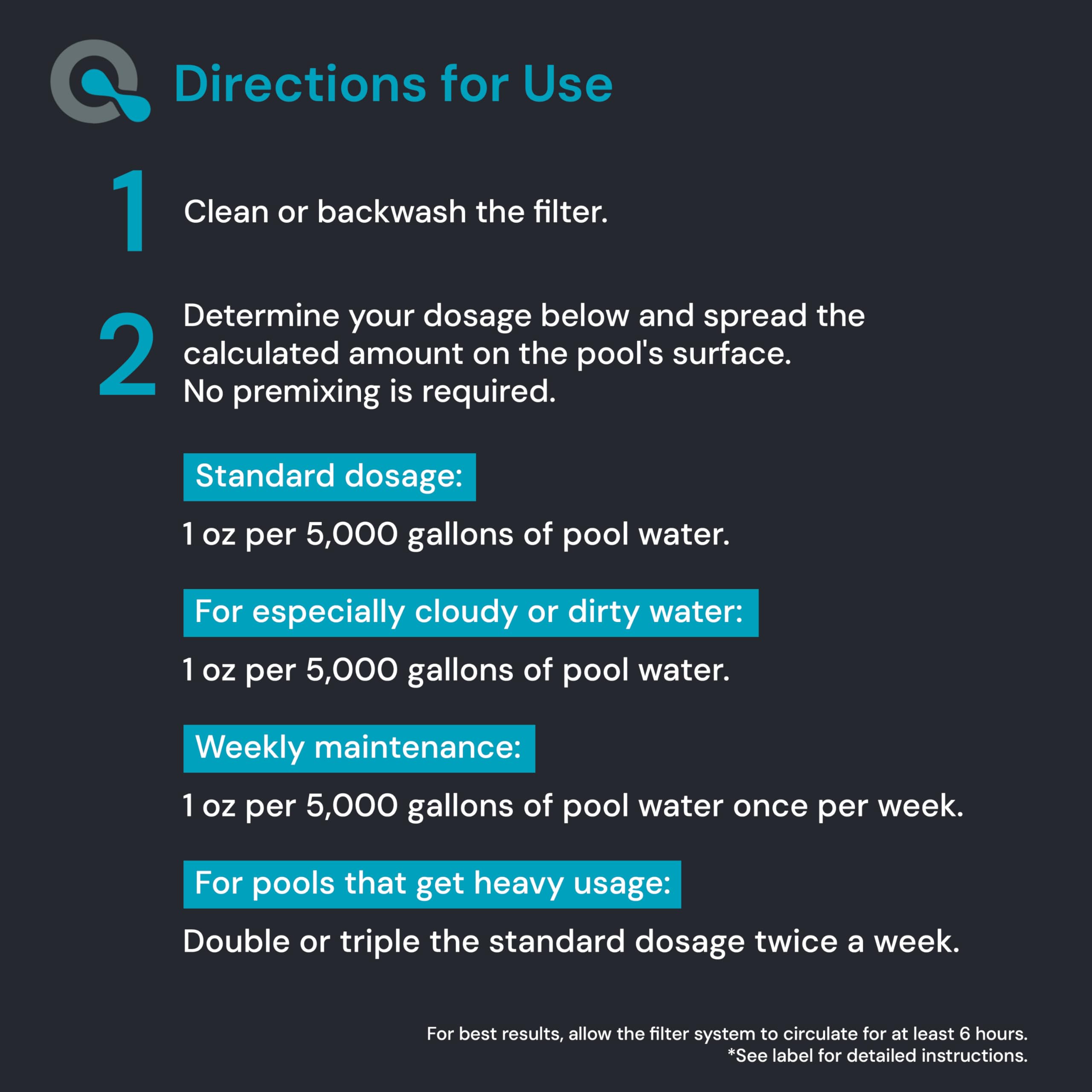MAV AquaDoc Natural Pool Clarifier bottle side view
