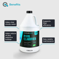 MAV AquaDoc Natural Pool Clarifier on outdoor patio
