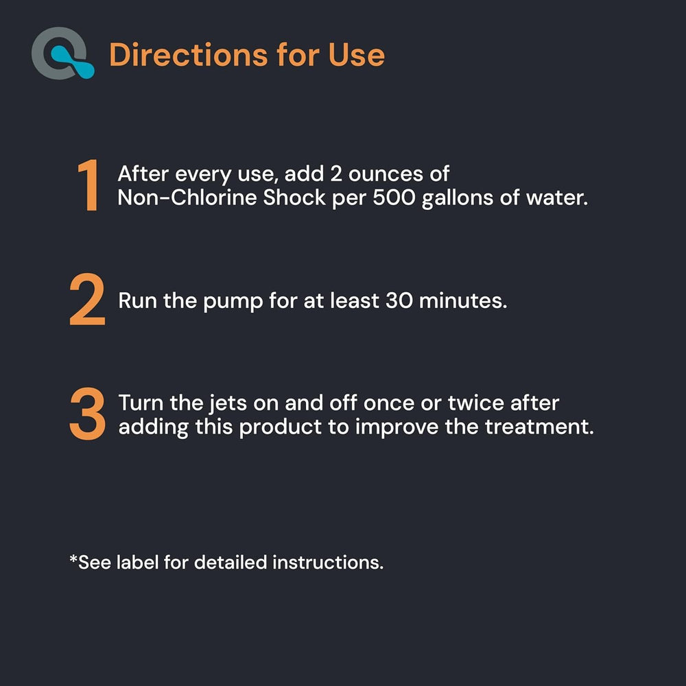 MAV AquaDoc Non-Chlorine Hot Tub Shock application in hot tub