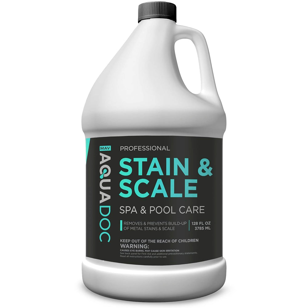 MAV AquaDoc Pool & Spa Stain and Scale Remover 128oz front view