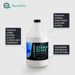 MAV AquaDoc Pool & Spa Stain and Scale Remover being poured into pool
