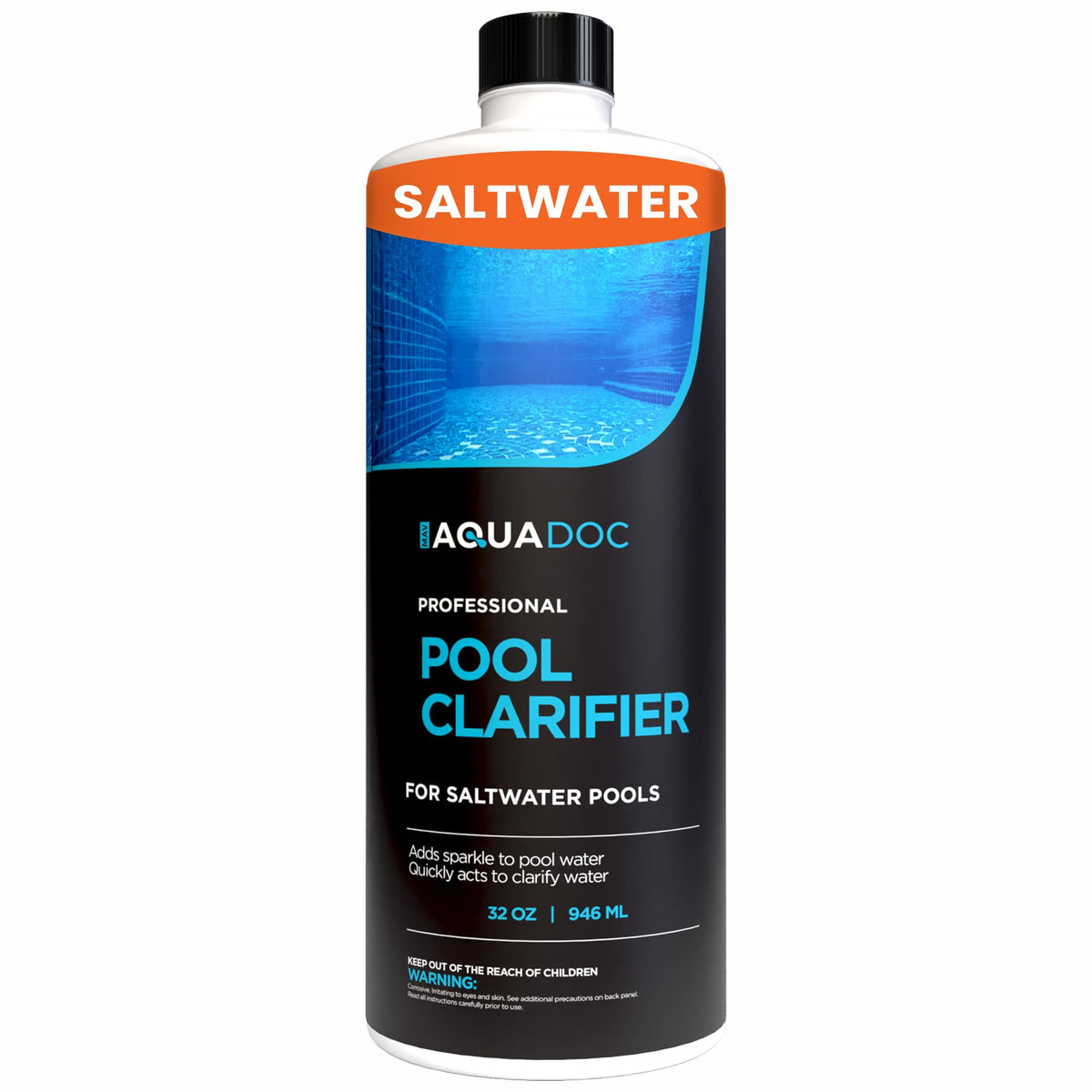 MAV AquaDoc Saltwater Pool Clarifier 32oz front view