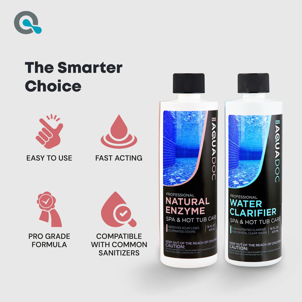 MAV AquaDoc Spa Enzyme and Clarifier Bundle label detail