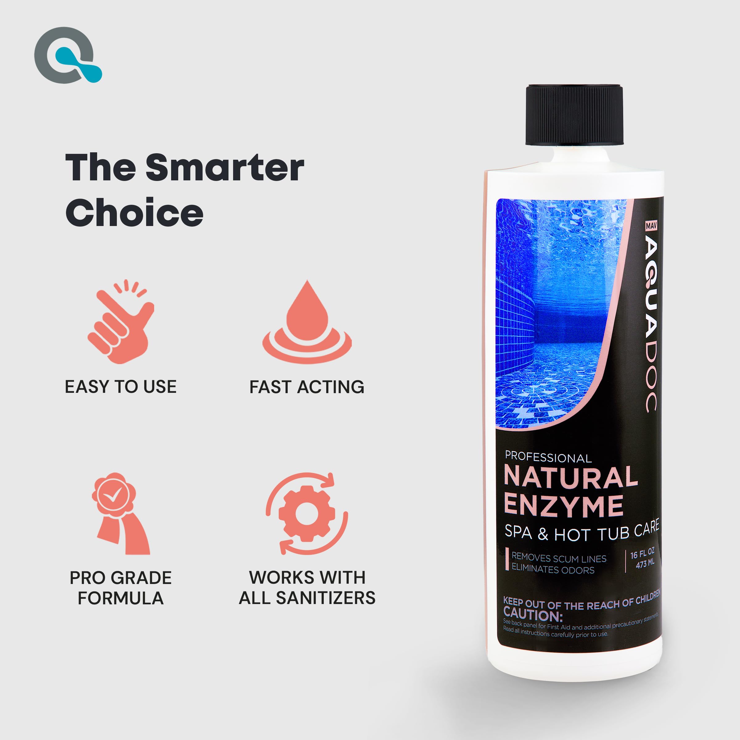 MAV AquaDoc Spa Enzyme Water liquid pouring