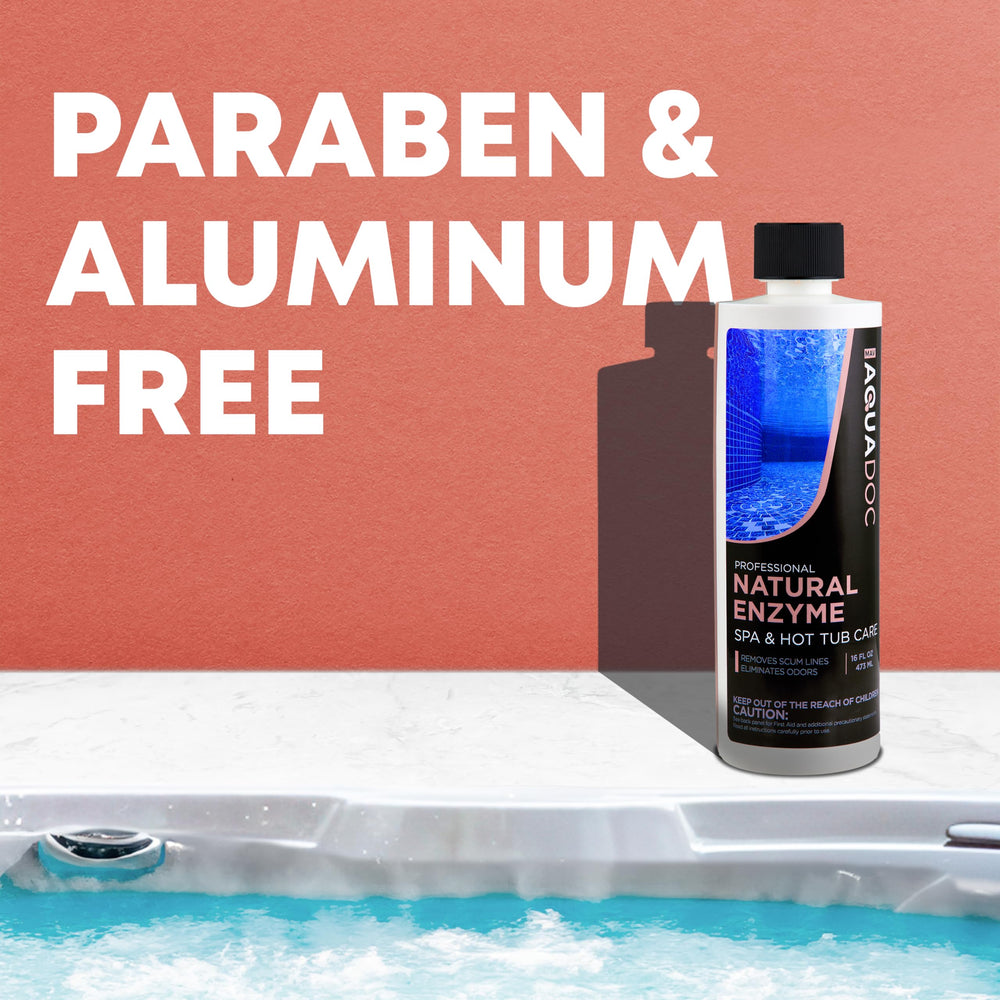 MAV AquaDoc Spa Enzyme Water with hot tub accessories