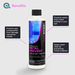 MAV AquaDoc Spa Metal Control bottle with label details