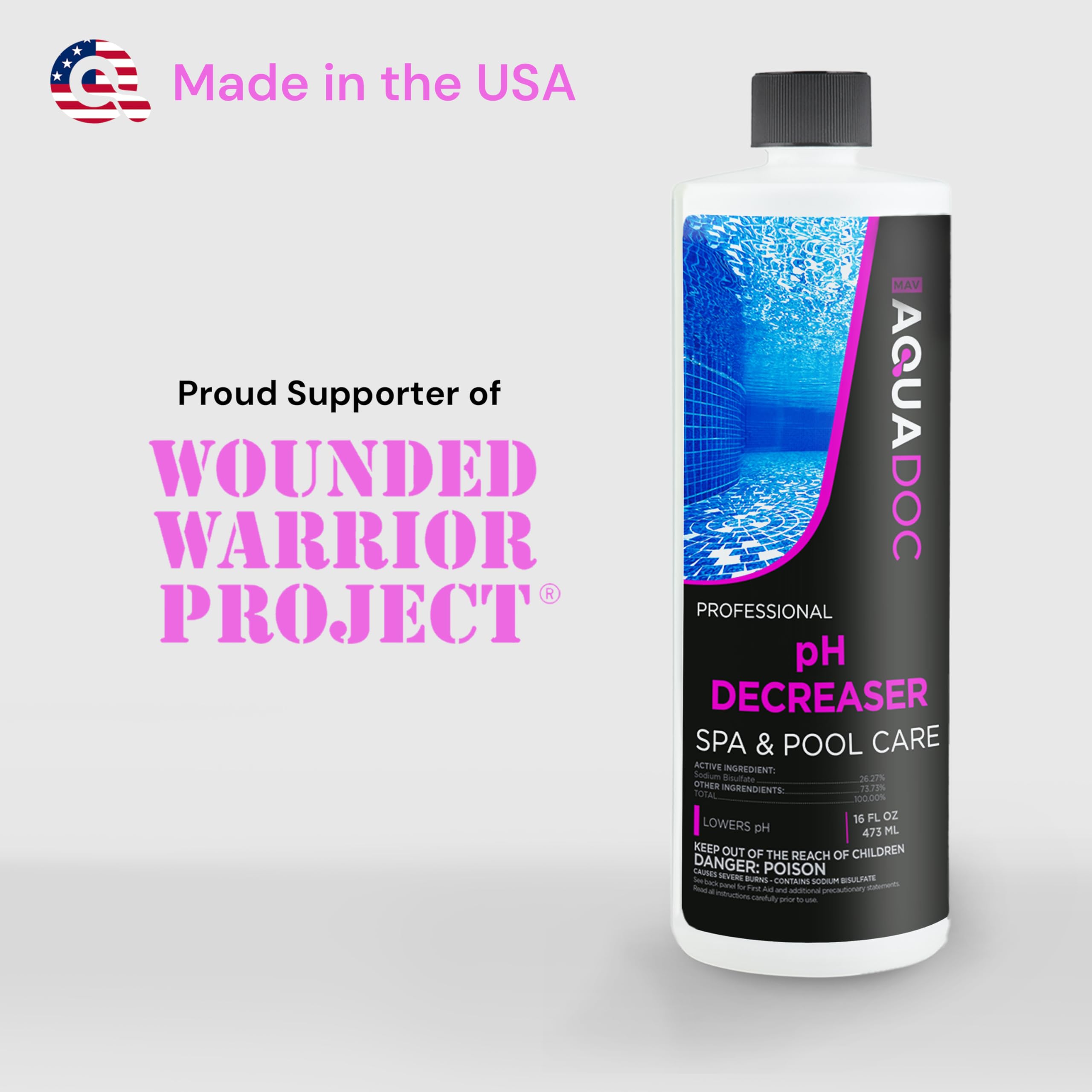 MAV AquaDoc Spa pH Decreaser packaging