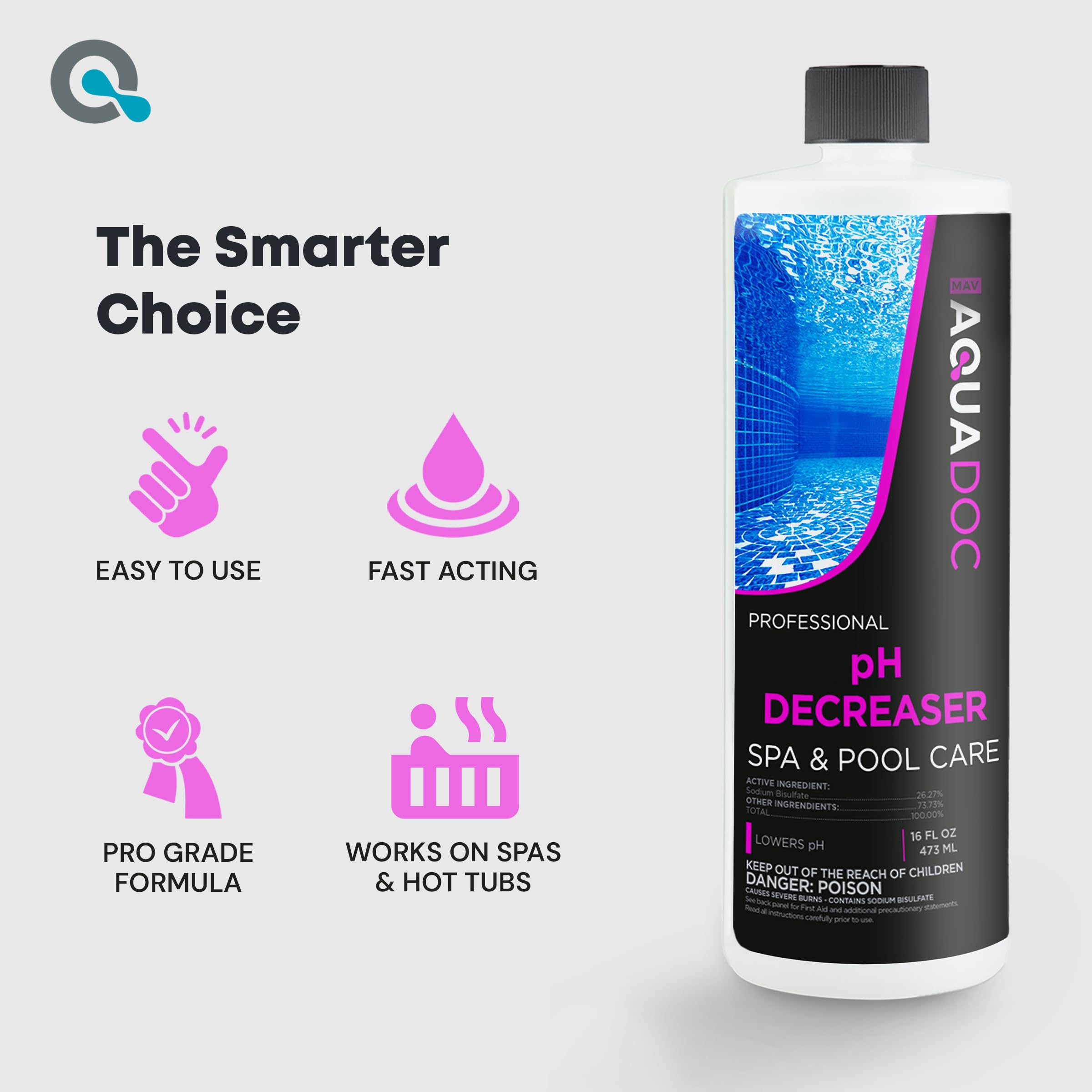 MAV AquaDoc Spa pH Decreaser usage instructions