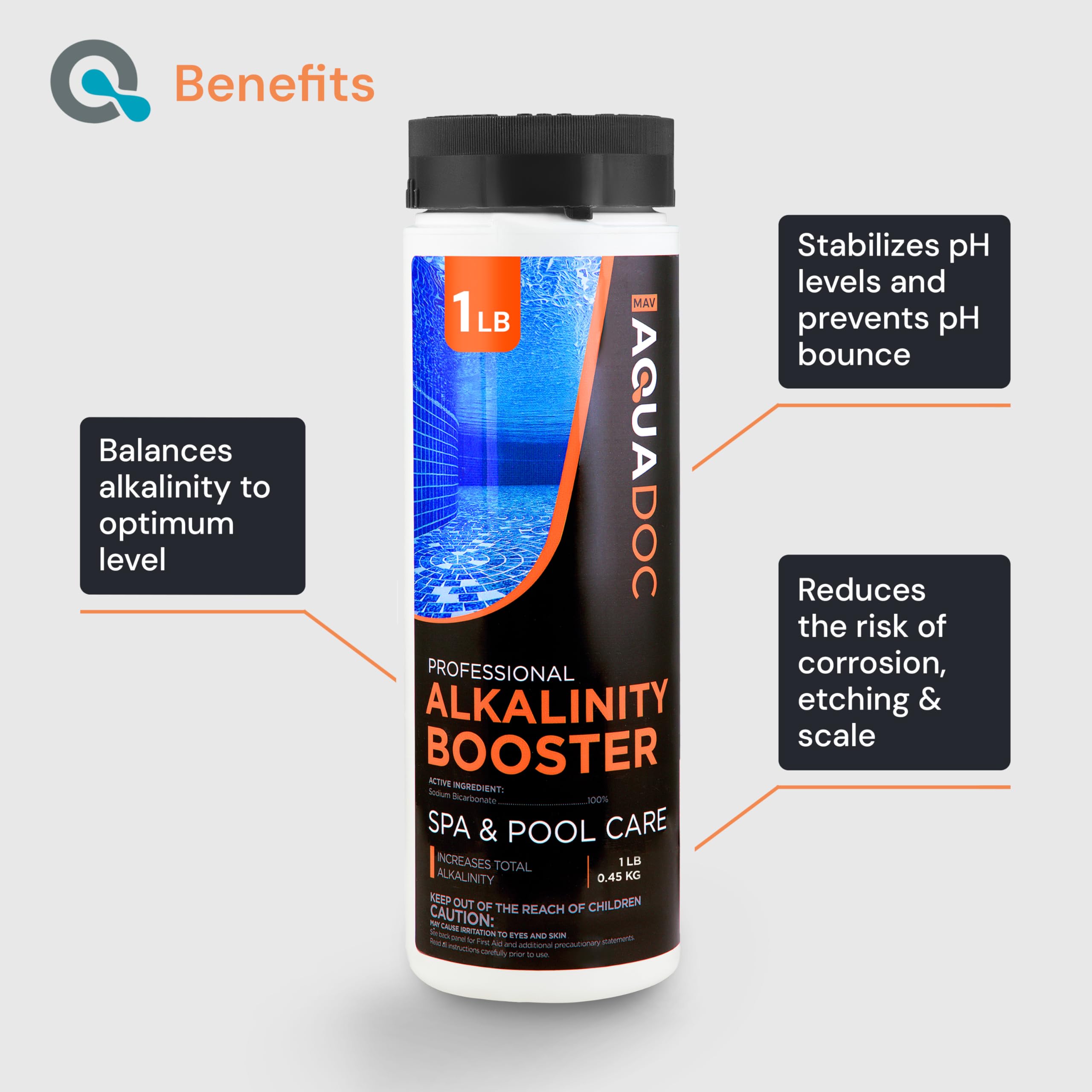 MAV AquaDoc Total Alkalinity Increaser granules close-up