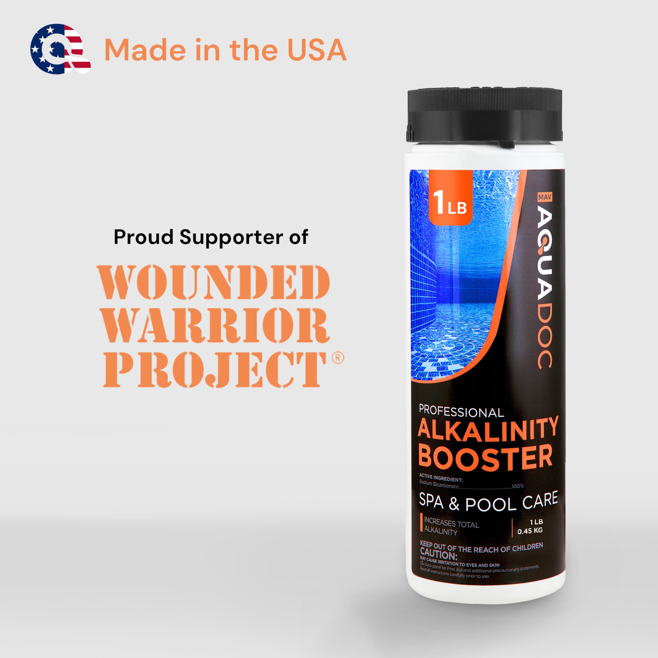 MAV AquaDoc Total Alkalinity Increaser in use in hot tub