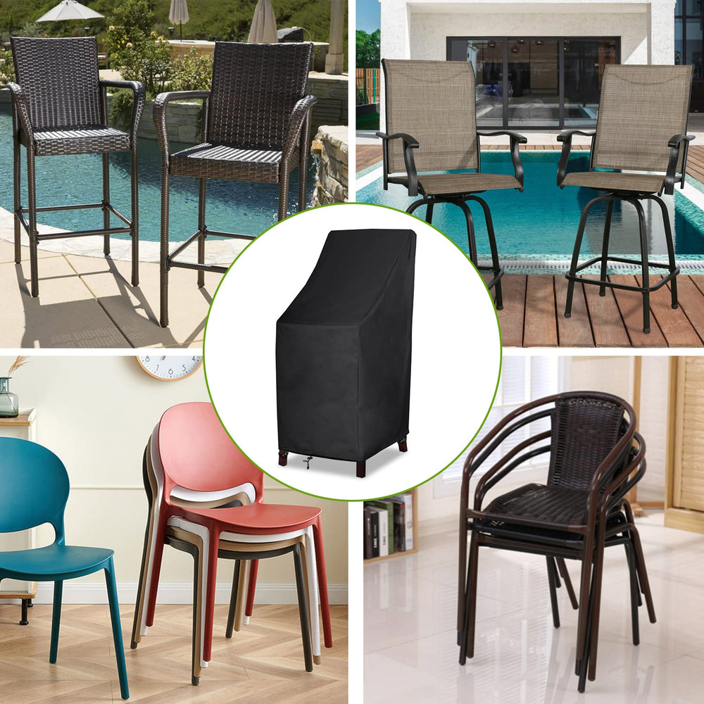 MAVINCHER covers on stackable patio chairs