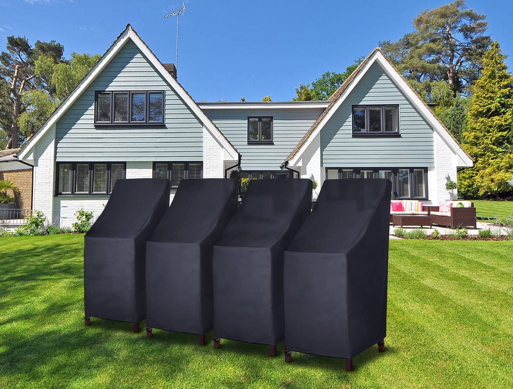 MAVINCHER outdoor chair covers secured with drawstring