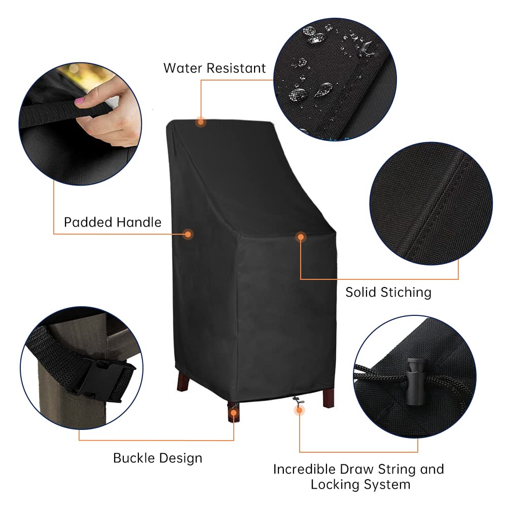 MAVINCHER stackable chair covers in storage bag
