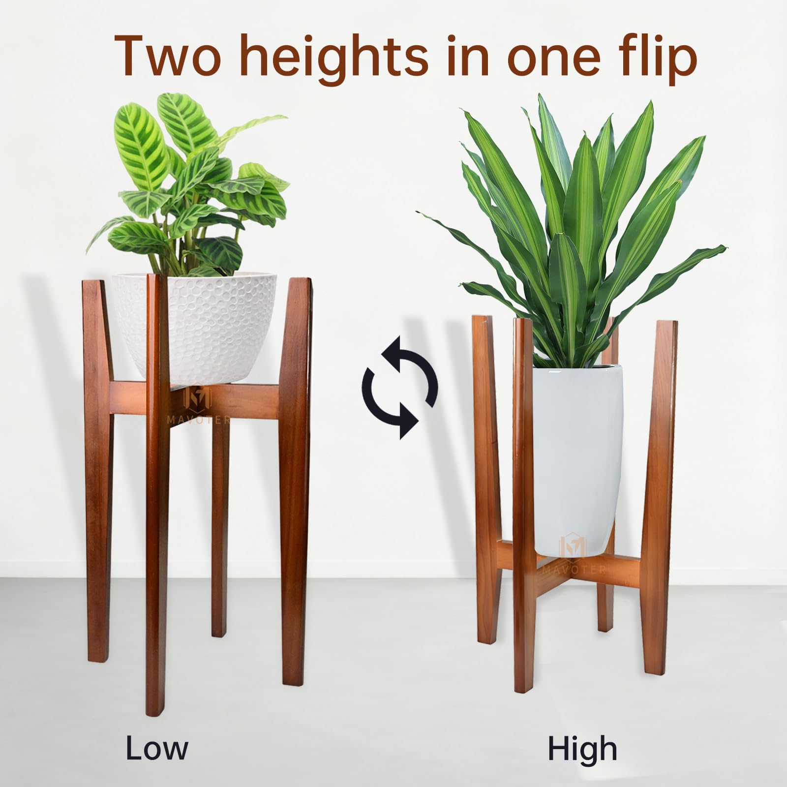MAVOTER indoor plant stand with potted plants on display