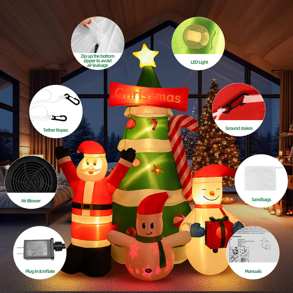 Max Fun inflatable Christmas decorations pack with accessories