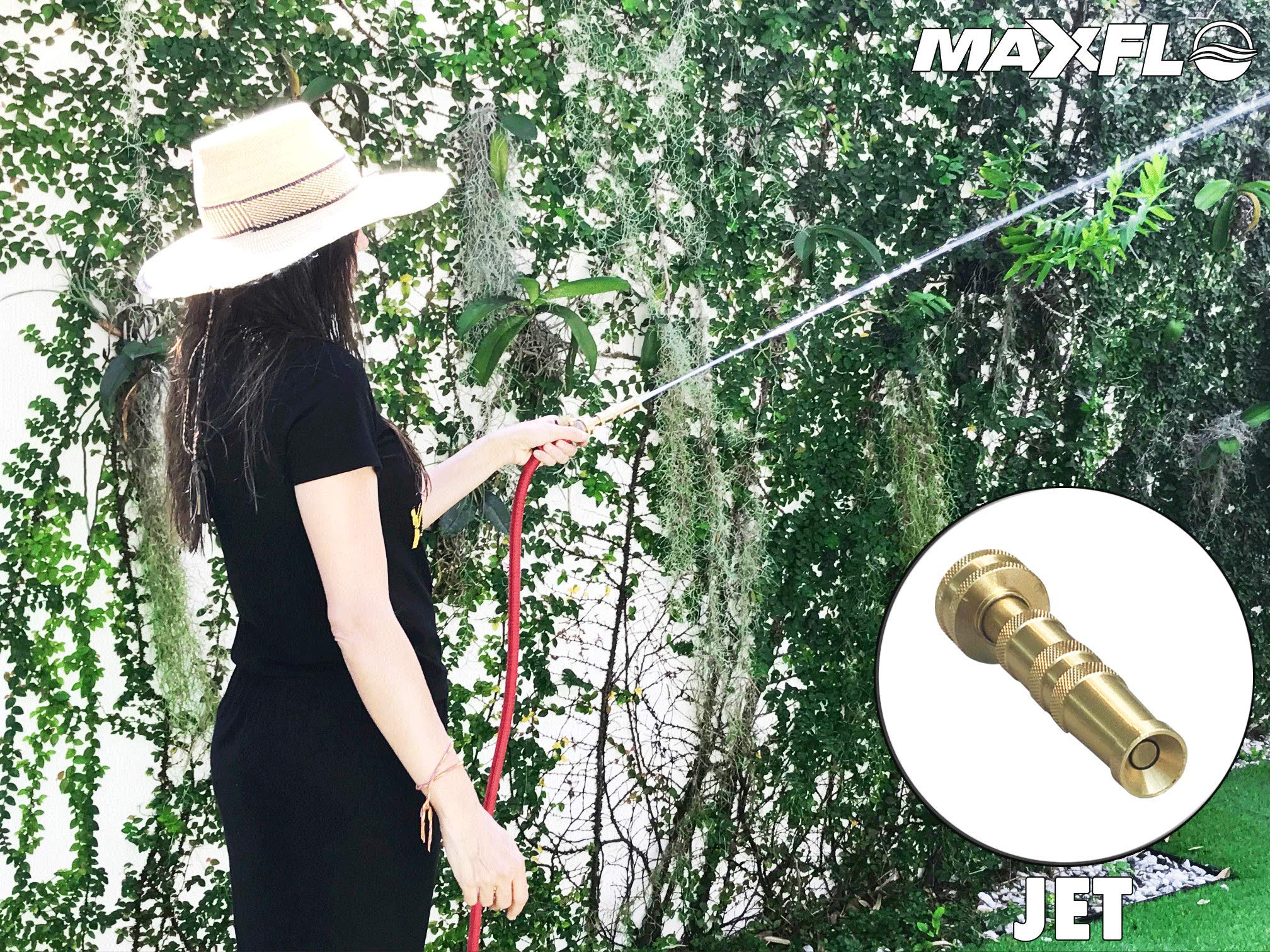 MAXFLO High Pressure Hose Nozzle in use watering plants