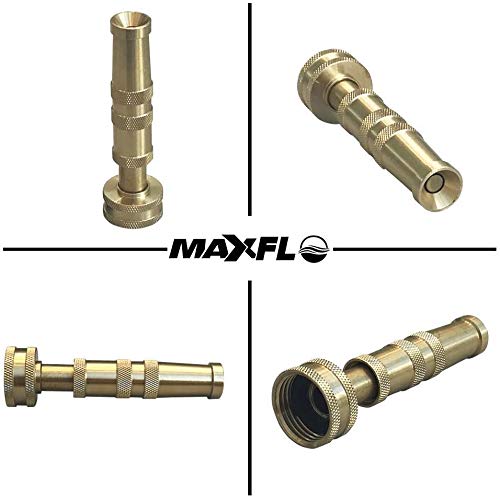 MAXFLO hose nozzle showing multiple spray patterns