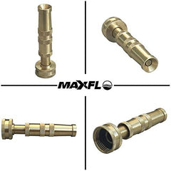 MAXFLO hose nozzle showing multiple spray patterns