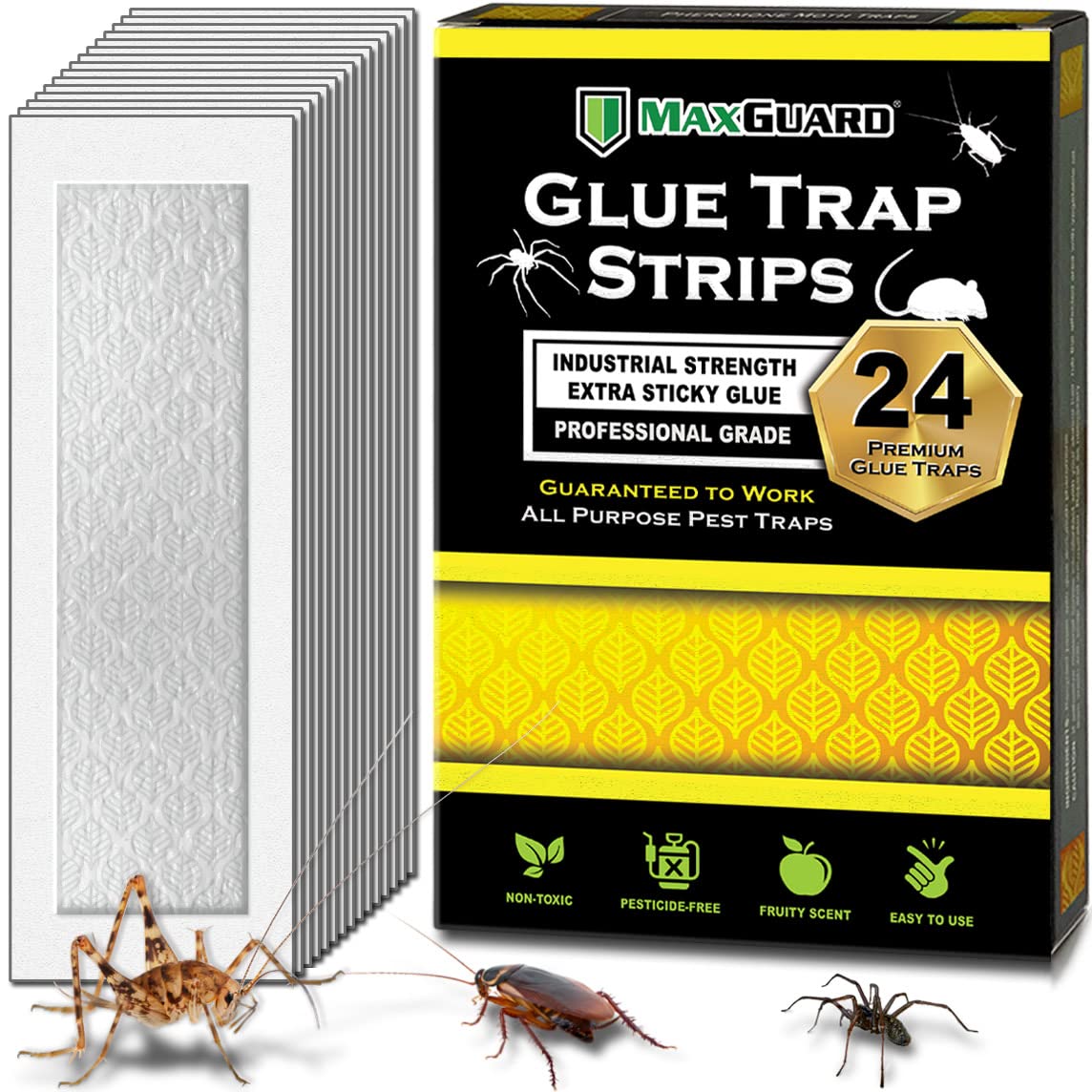 Maxguard Glue Trap Strips front view with packaging
