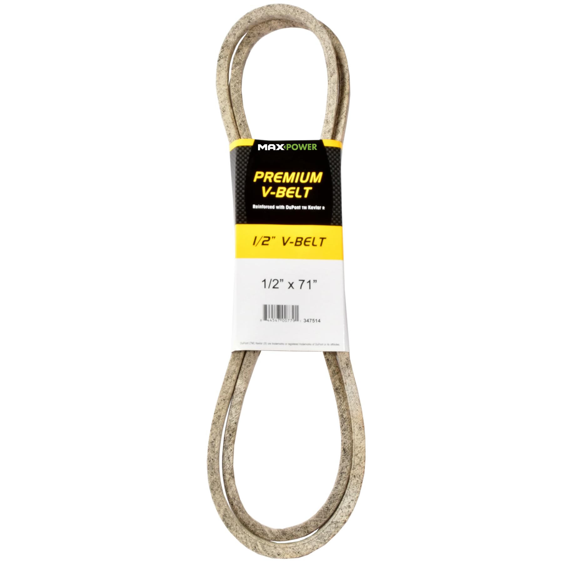 Maxpower 1/2" x 71" Kevlar V-Belt front view