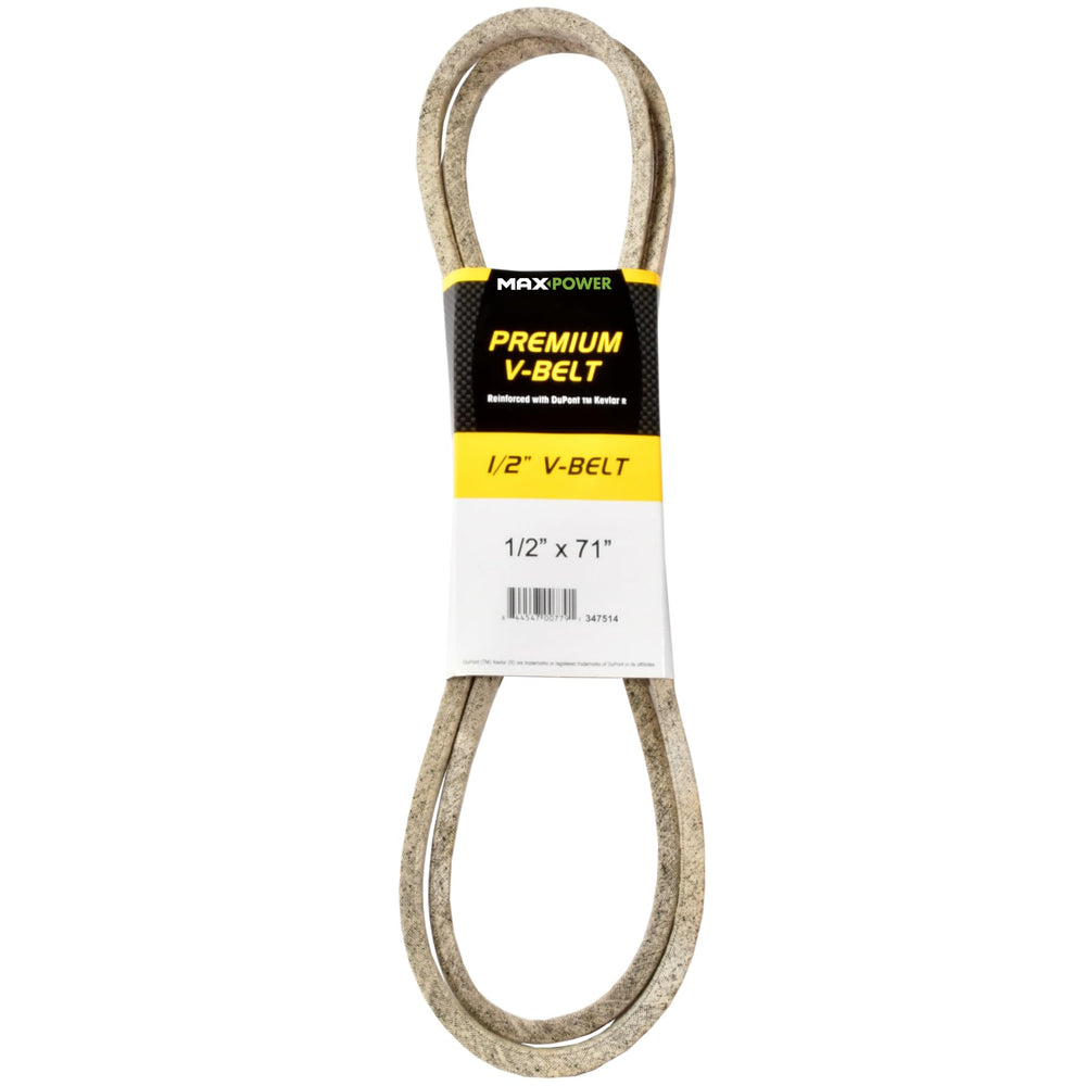 Maxpower 1/2" x 71" Kevlar V-Belt front view