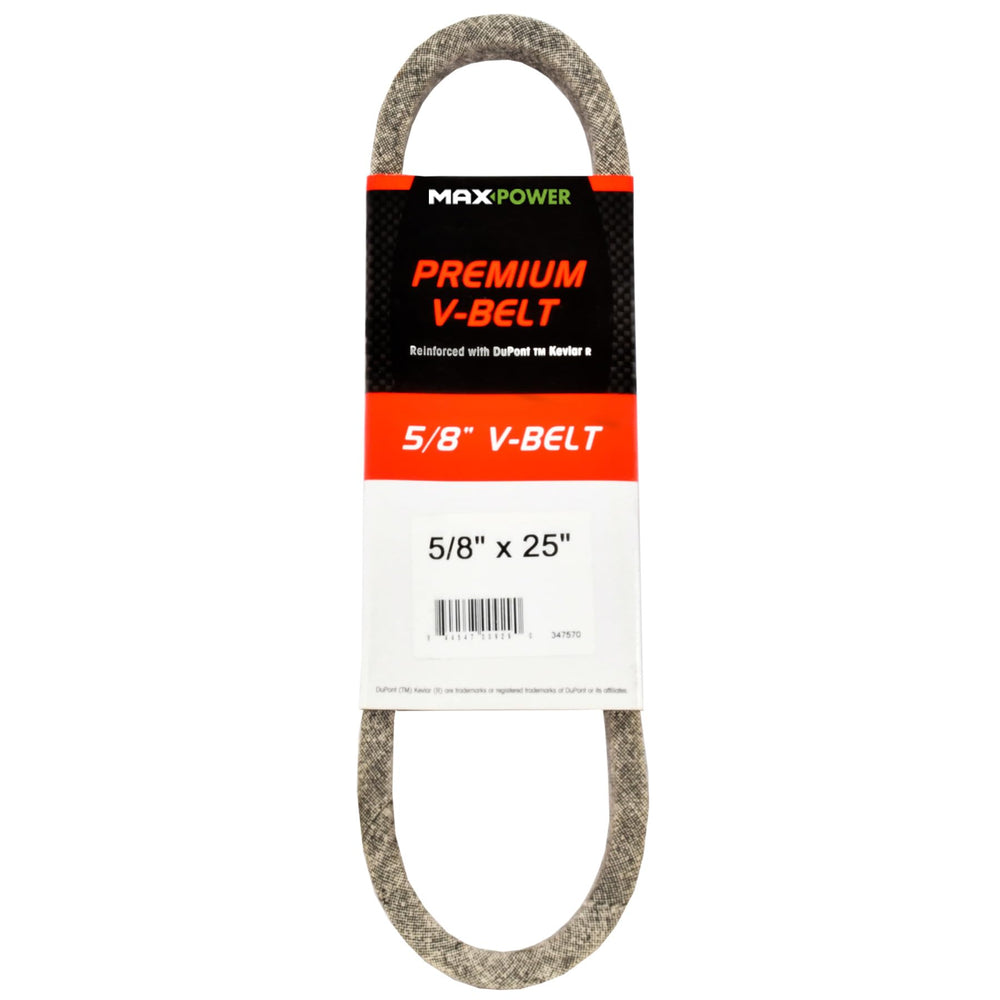 Maxpower 5/8" x 25" Kevlar V-Belt front view