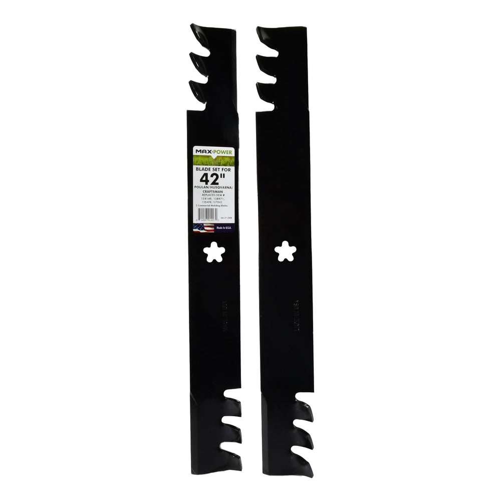 Maxpower 561713XB 42-inch mulching blades front view