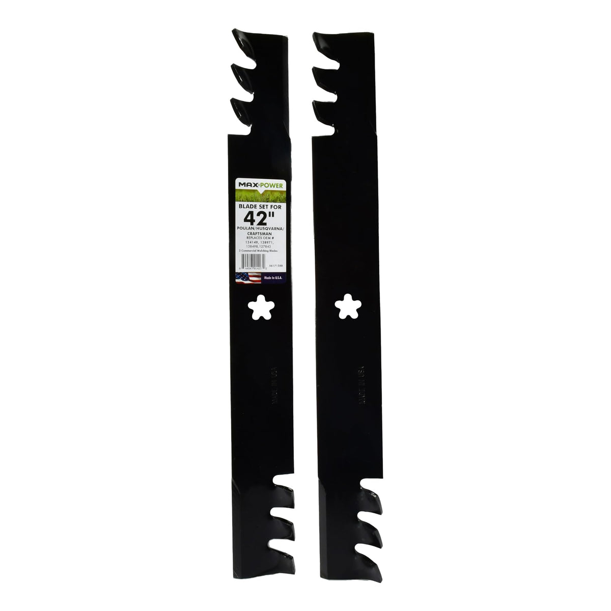 Maxpower 561713XB 42-inch mulching blades front view