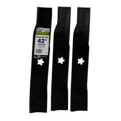 Maxpower 561745B 3 blades set for lawn mowers front view