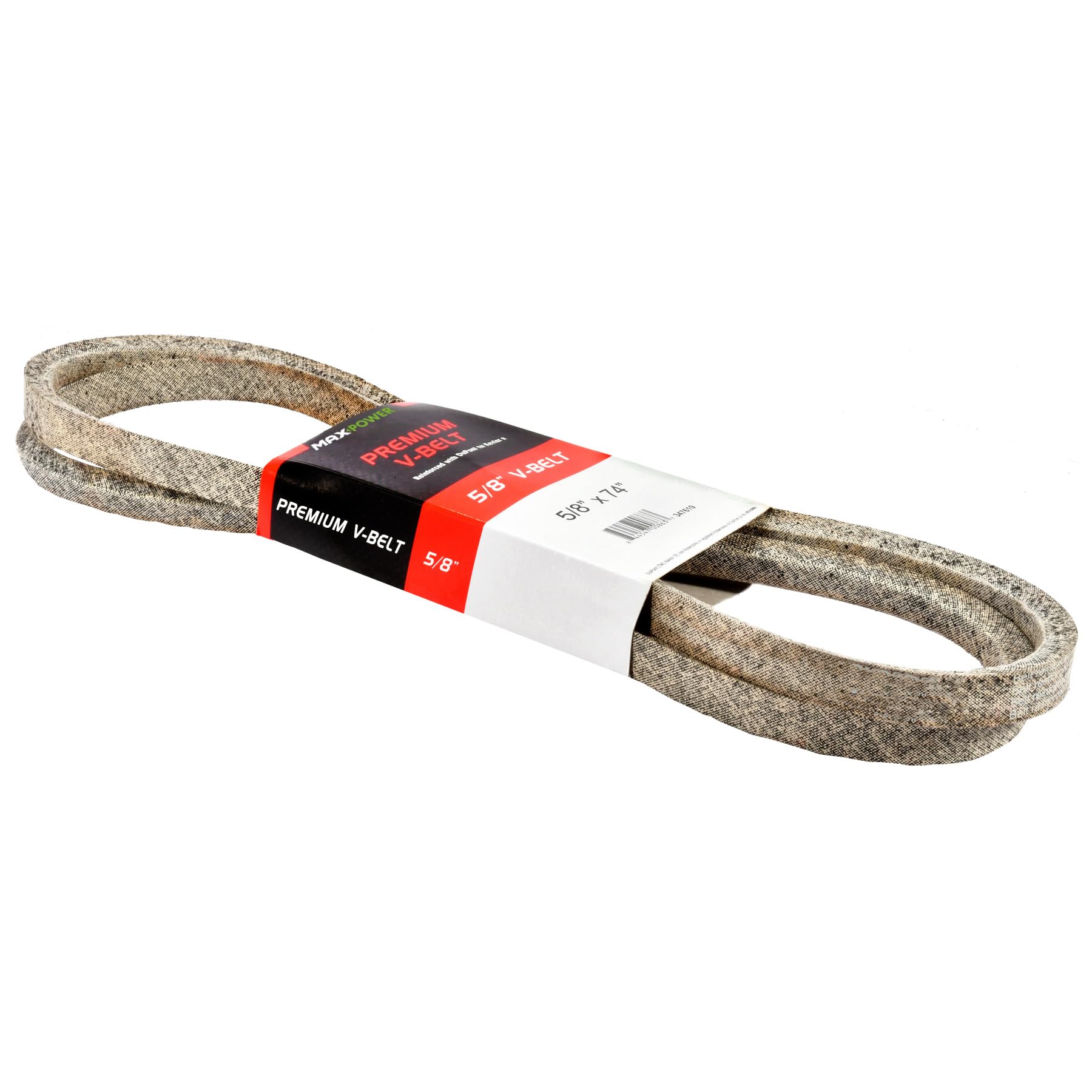Maxpower Kevlar V-Belt 5/8" x 74" packaging
