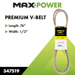 Maxpower Kevlar V-Belt side view showing reinforced structure