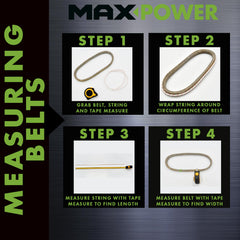 Maxpower V-Belt installed in outdoor power equipment