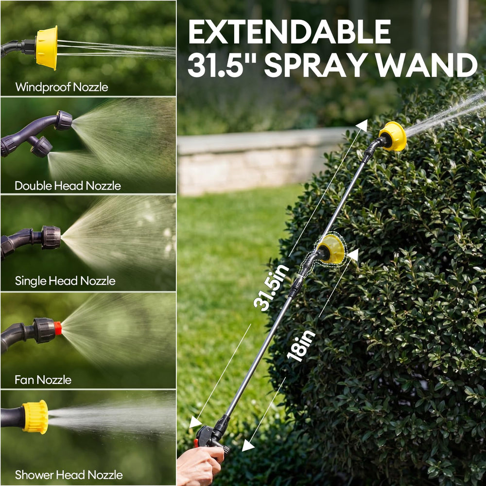 Maygrove backpack sprayer with ergonomic padded straps