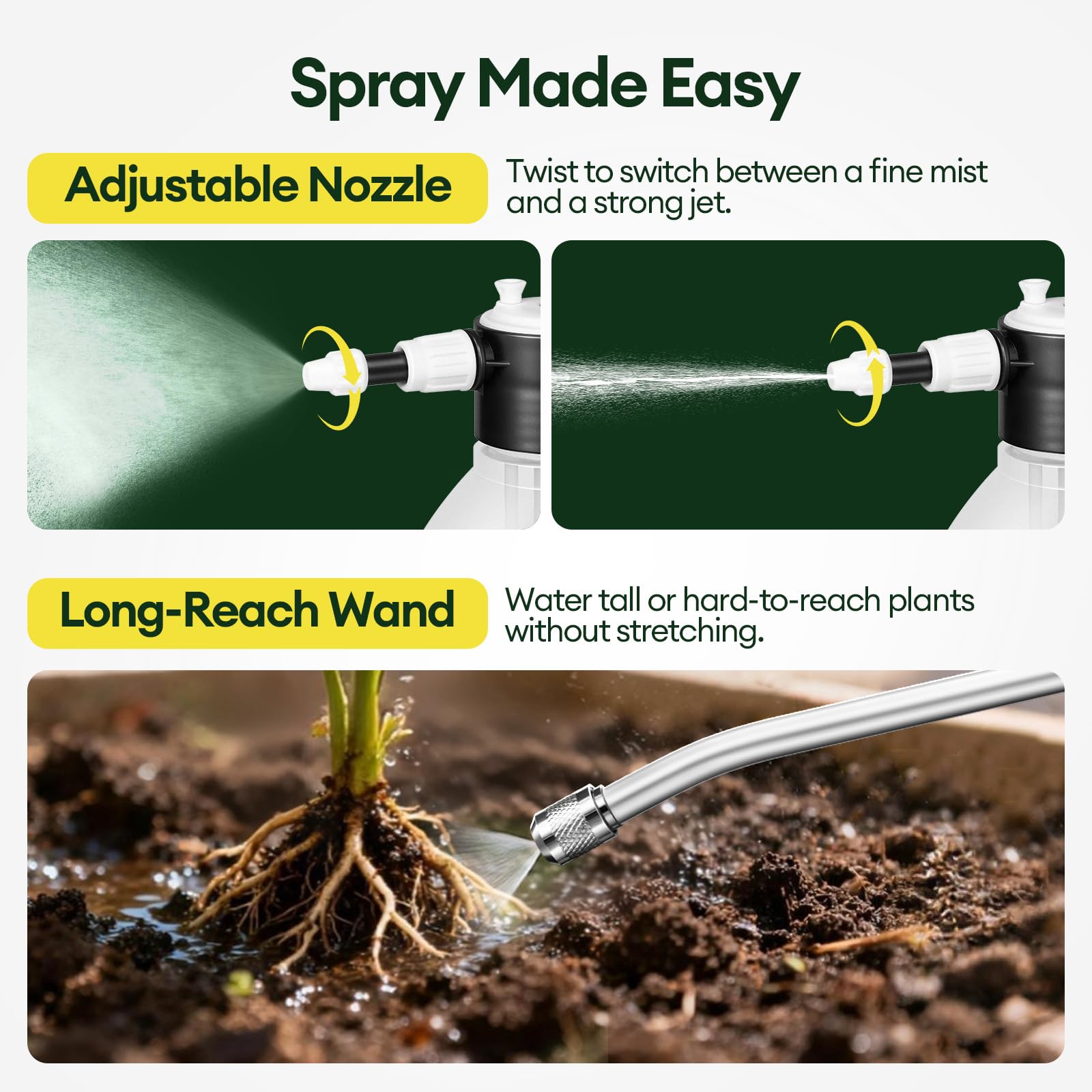Maygrove Pump Sprayer with lockable trigger feature