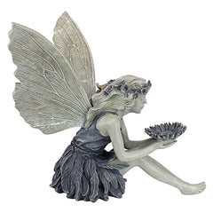 MBVBN Angel Fairy Statue placed in a garden setting