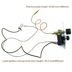 MCAMPAS safety valve with 3/8 flare male thread