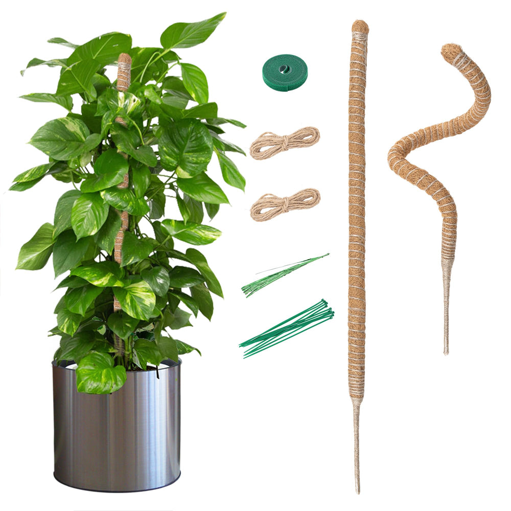 Mcbazel 27.5 Inch Bendable Moss Pole front view with coir material
