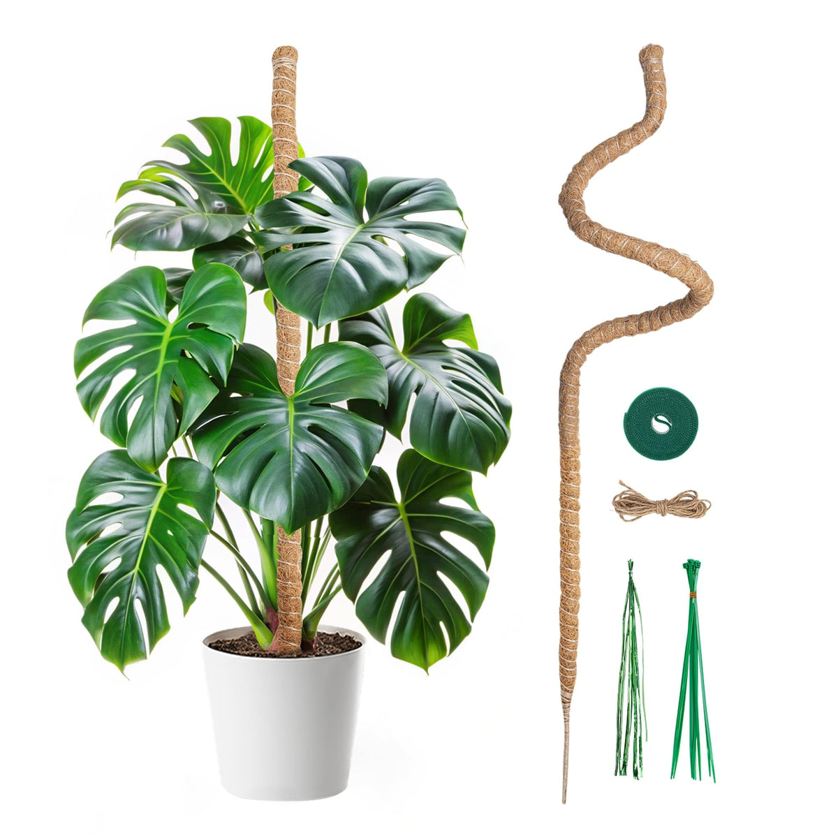 Mcbazel 47-inch bendable moss pole with coconut coir surface