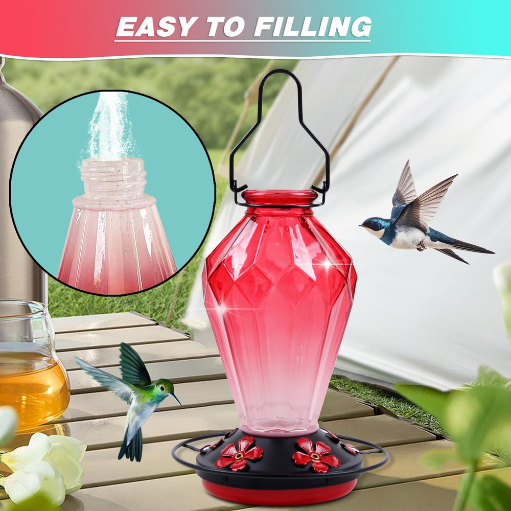 MCHBF Hummingbird Feeder with nectar ready to serve