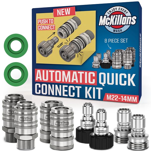 McKillans Automatic Pressure Washer Quick Connect Kit front view