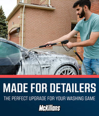 McKillans car pressure washer extension wand in use