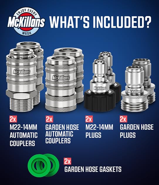 McKillans garden hose male plug GHT