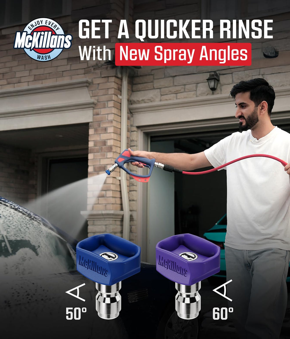 McKillans nozzle tips with rubberized grip design