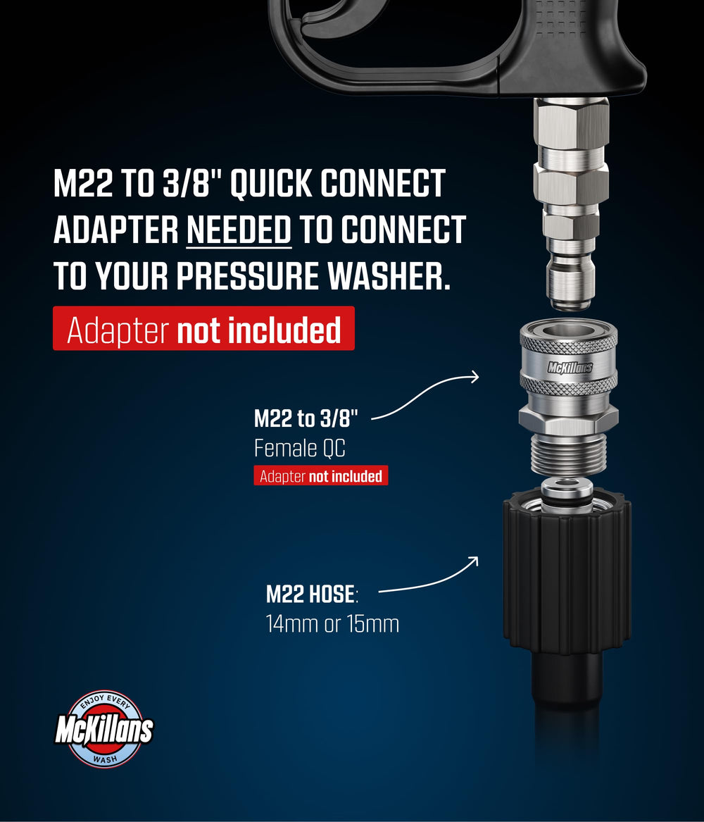 McKillans Pressure Washer Gun packaging with product details