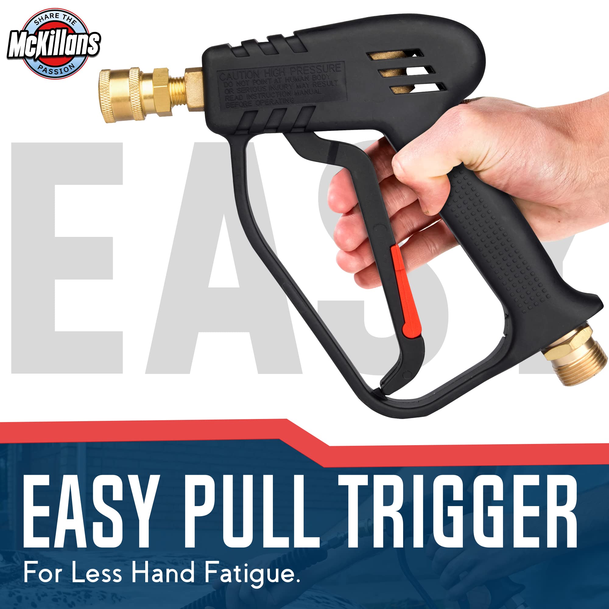 McKillans Pressure Washer Gun with teflon tape
