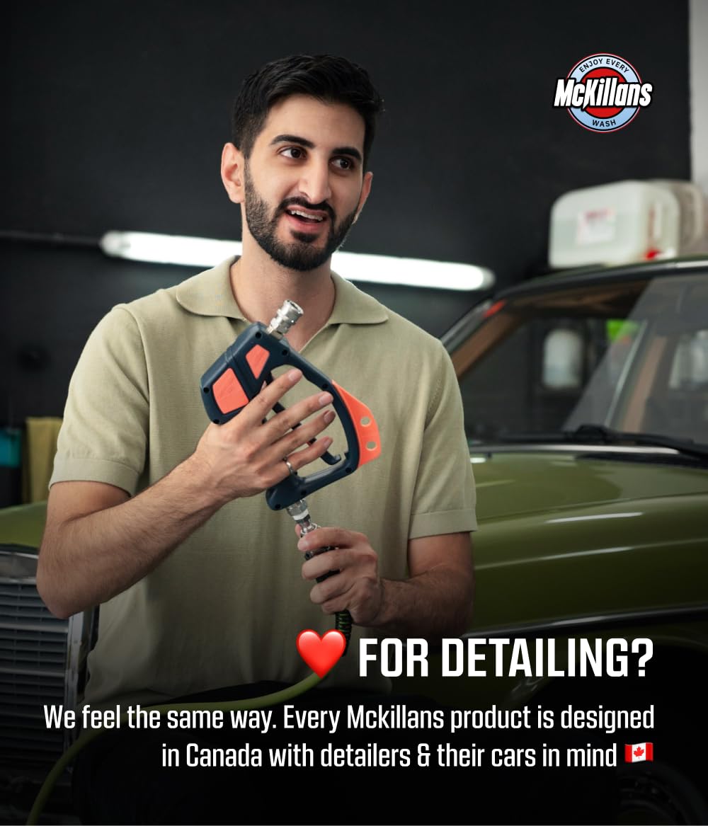 McKillans Short Pressure Washer Gun on a cleaning setup