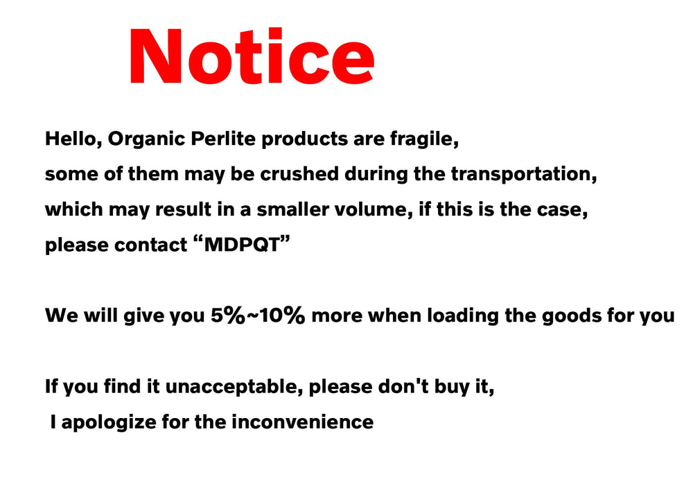 MDPQT 20 Qt Horticultural Perlite packaging