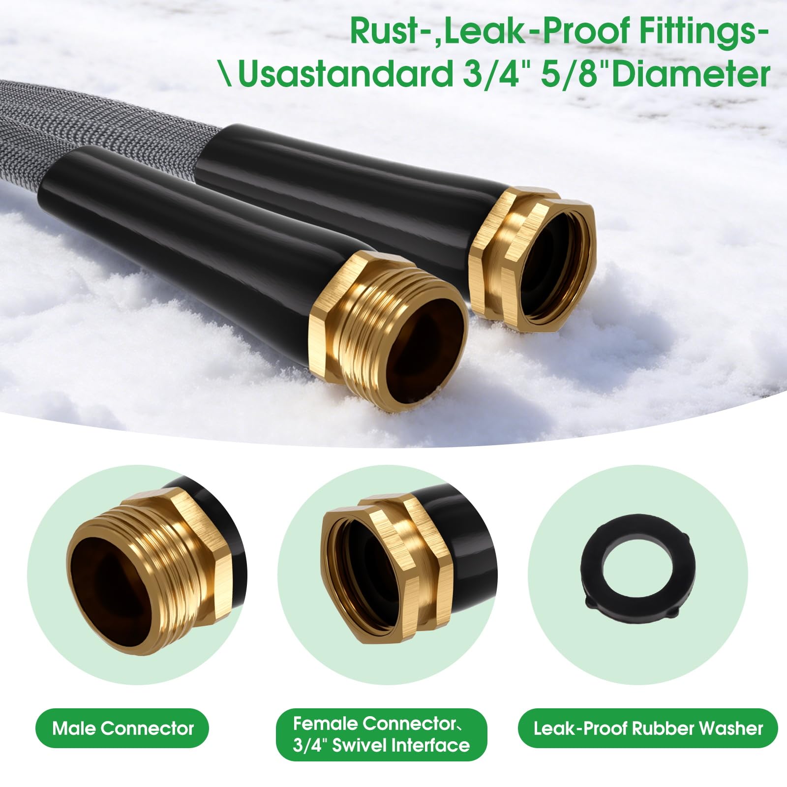MEACKLE Garden Hose showcasing kink-free design