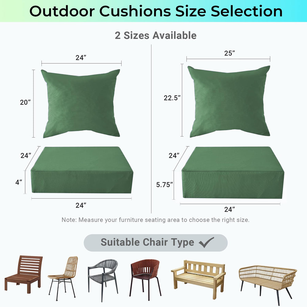Measurement guide for IPYNBAP Outdoor Cushions
