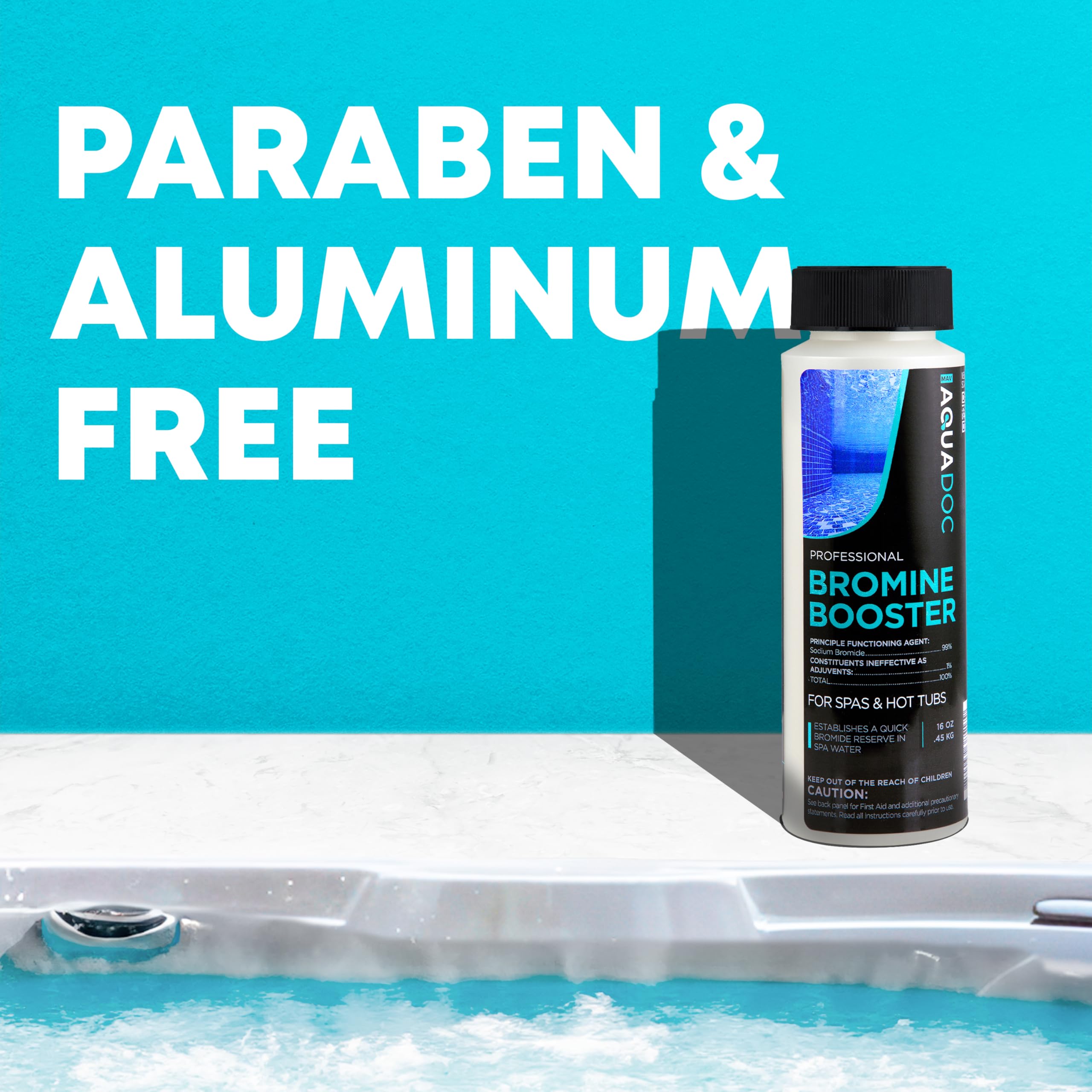 Measuring AquaDoc Bromine support for hot tub